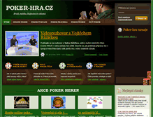 Tablet Screenshot of poker-hra.cz